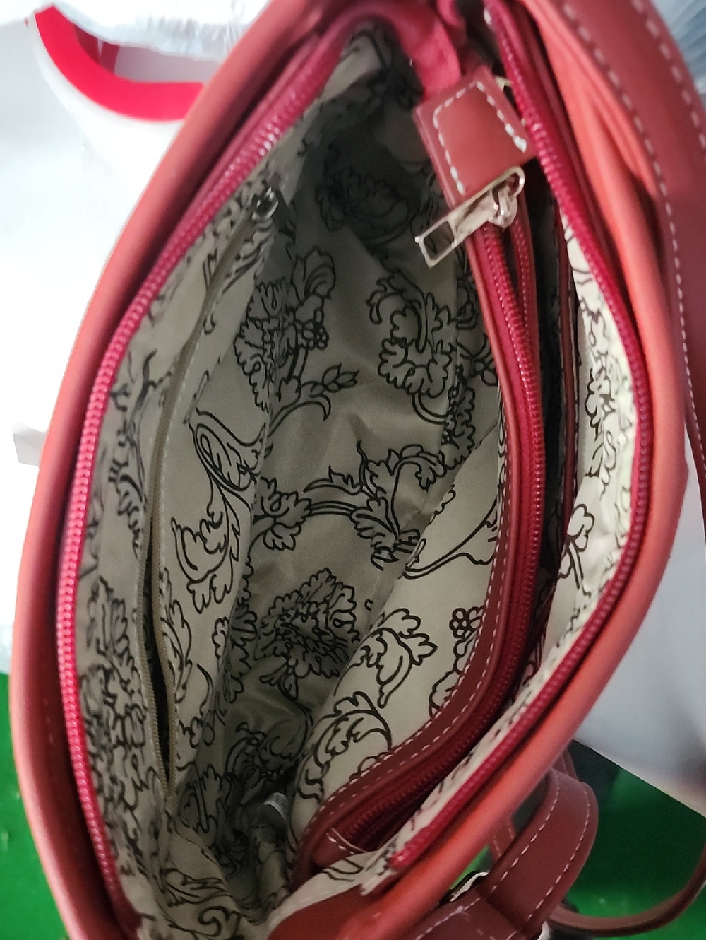 Women’s Red Flag Crossbody Bag - Picture 9 of 10